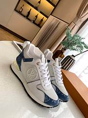 Luis Vuitton Run Away Sneaker White Blue - 2