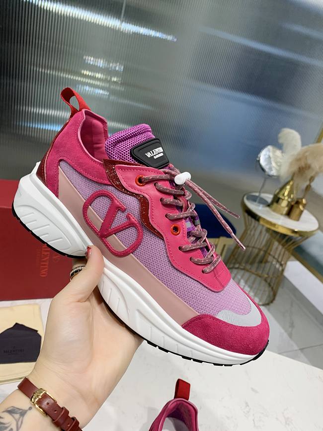 Valentino Vlogo Sneaker Dark Pink - 1