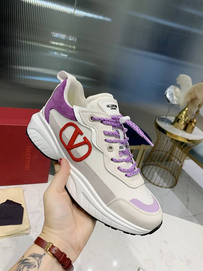 Valentino Vlogo Sneaker White Purple - 1