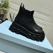 Monolith Brushed Leather Chelsea Boots Black - 1