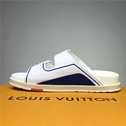 Louis Vuitton x NBA Trainer Mule White Blue - 5