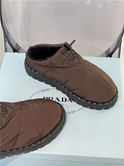 Prada Padded Nylon Slip-on Brown - 6