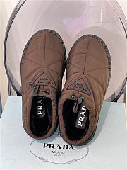 Prada Padded Nylon Slip-on Brown - 5