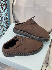 Prada Padded Nylon Slip-on Brown - 4