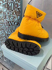 Prada Padded Nylon Booties Yellow - 6