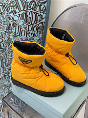 Prada Padded Nylon Booties Yellow - 2