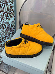 Prada Padded Nylon Slip-on Shoes Yellow - 5