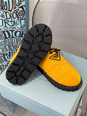 Prada Padded Nylon Slip-on Shoes Yellow - 2