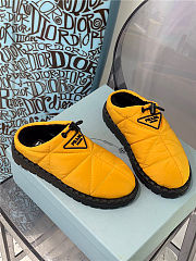 Prada Padded Nylon Slip-on Yellow - 4