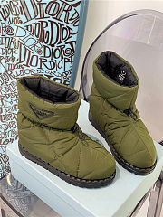 Prada Padded Nylon Booties Green - 5