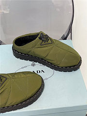 Prada Padded Nylon Slip-on Green - 6