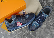 Louis Vuitton Trainer Sneaker Navy - 5