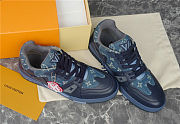 Louis Vuitton Trainer Sneaker Navy - 3