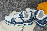 Louis Vuitton Trainer Sneaker Blue - 5