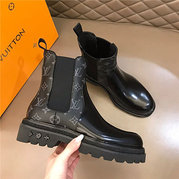 Louis Vuitton Beaubourg Ankle Boot Monogram Black