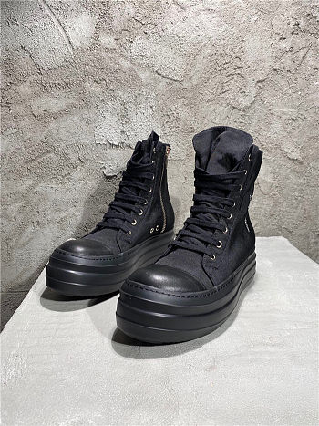 Rick Owen Boots Canvas Black