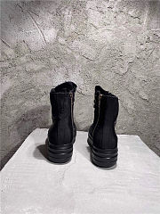 Rick Owen Boots Canvas Black - 4