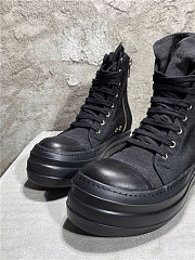 Rick Owen Boots Canvas Black - 3