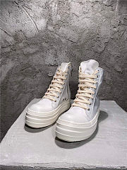 Rick Owen Boots Canvas White - 1