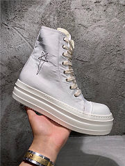 Rick Owen Boots Canvas White - 5