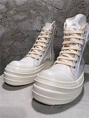 Rick Owen Boots Canvas White - 2