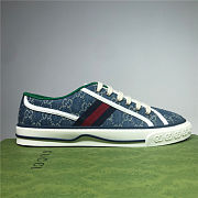 Gucci Tennis 1977 GG Low Blue - 1