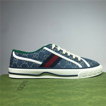 Gucci Tennis 1977 GG Low Blue