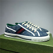 Gucci Tennis 1977 GG Low Blue - 5