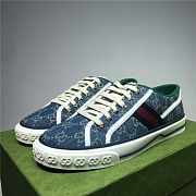 Gucci Tennis 1977 GG Low Blue - 3