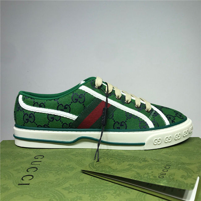 Gucci Tennis 1977 GG Low Green - 1