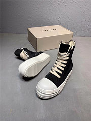 Rick Owen Boots Black White - 4