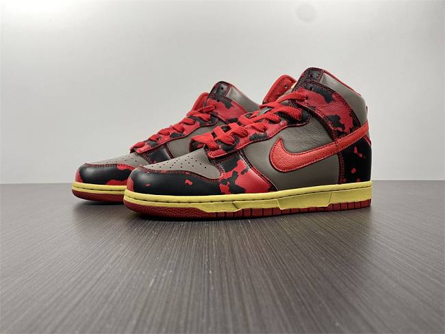 Nike Dunk High 1985 Red Acid Wash DD9404-600 - 1