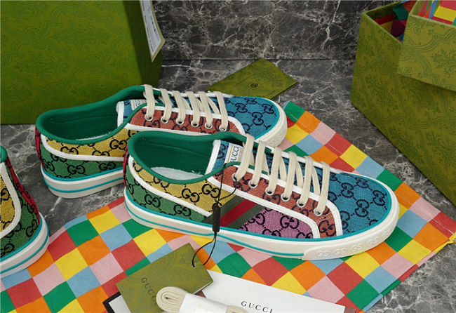 Gucci Tennis 1977 GG Low Rainbow - 1