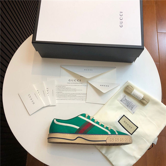 Gucci Tennis 1977 GG Low Line Green  - 1