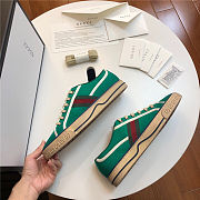 Gucci Tennis 1977 GG Low Line Green  - 4