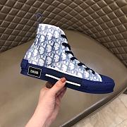 Dior B23 High Top Logo Oblique Blue - 5