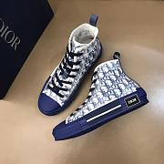 Dior B23 High Top Logo Oblique Blue - 4