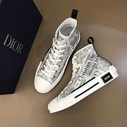 Dior B23 High Top Logo Oblique Newpaper Print - 5