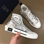 Dior B23 High Top Logo Oblique Newpaper Print - 4