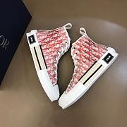 Dior B23 High Top Logo Oblique Red - 6