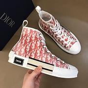 Dior B23 High Top Logo Oblique Red - 4