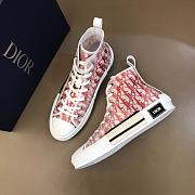 Dior B23 High Top Logo Oblique Red - 3