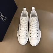 Dior B23 High Top Logo Oblique White - 2