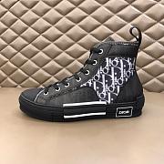 Dior B23 High Top Logo Oblique Black - 1