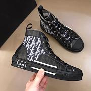 Dior B23 High Top Logo Oblique Black - 3