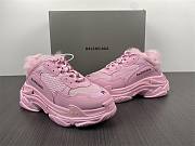 Balenciaga Triple S Fake Fur Pink 668562W3CQ55000 - 3