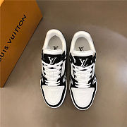 Louis Vuitton Trainer Sneaker Black White - 3