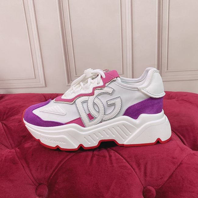 Dolce & Gabbana Daymaster Sneakers White Purple Pink - 1