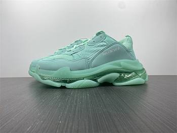 Balenciaga Triple Clear Sole Green 544351W2GA14500