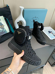 Prada Wheel Cassetta high-top Boots Black - 3